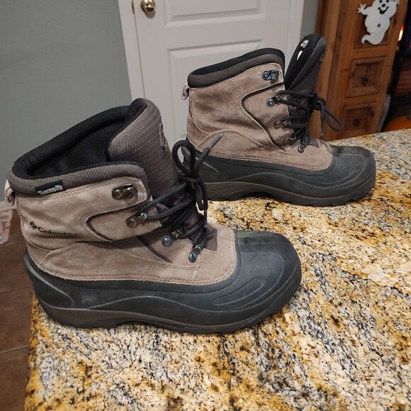 COLUMBIA Cascadian SUMMIT Brown Black Lace Up Boots Men\'s Size 8 BM1168-255 main image 4
